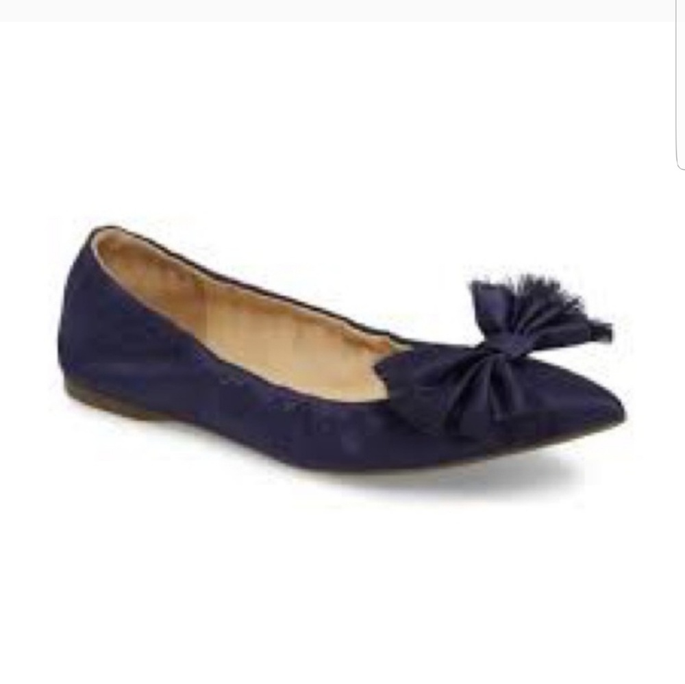 J. Crew Lottie Bow Satin Flats size 8.5